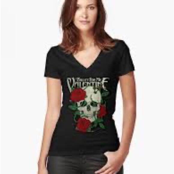 Bullet for my Valentine graphic T skull & roses concert tee S/M - Picture 1 of 9